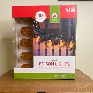 Gold Edison Lights by - Indoor/Outdoor Holiday Lighting